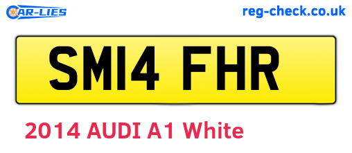 SM14FHR are the vehicle registration plates.