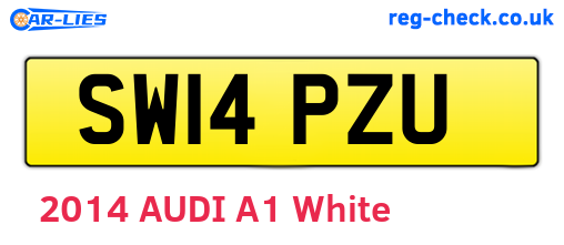 SW14PZU are the vehicle registration plates.