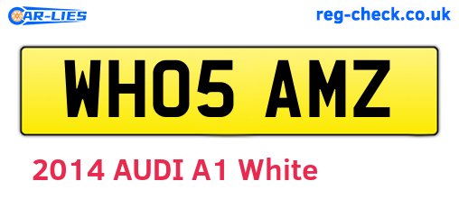 WH05AMZ are the vehicle registration plates.
