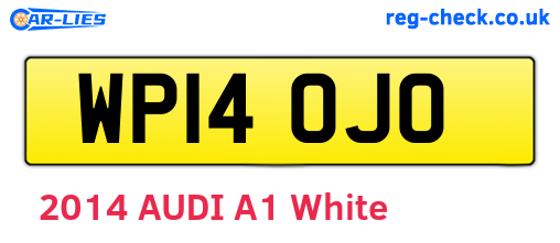WP14OJO are the vehicle registration plates.