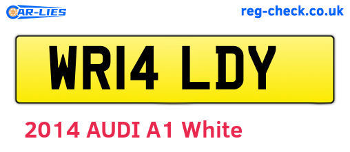 WR14LDY are the vehicle registration plates.