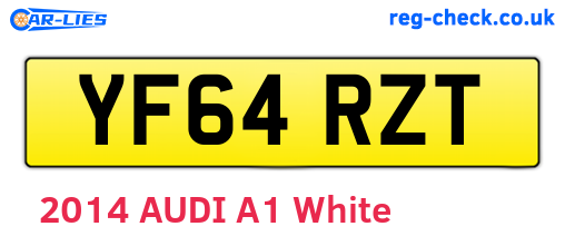 YF64RZT are the vehicle registration plates.