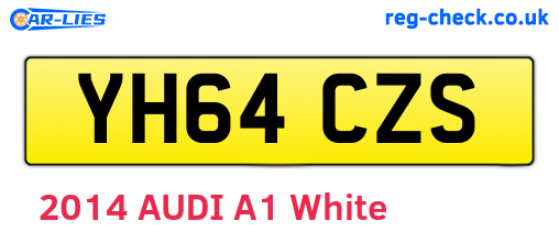 YH64CZS are the vehicle registration plates.