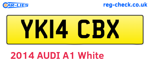 YK14CBX are the vehicle registration plates.