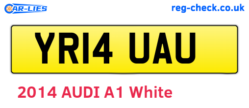 YR14UAU are the vehicle registration plates.