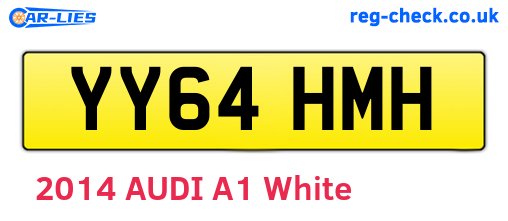 YY64HMH are the vehicle registration plates.