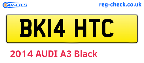 BK14HTC are the vehicle registration plates.