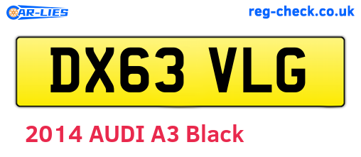 DX63VLG are the vehicle registration plates.