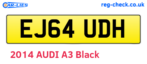 EJ64UDH are the vehicle registration plates.