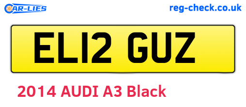 EL12GUZ are the vehicle registration plates.