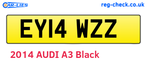 EY14WZZ are the vehicle registration plates.