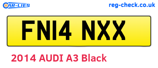 FN14NXX are the vehicle registration plates.