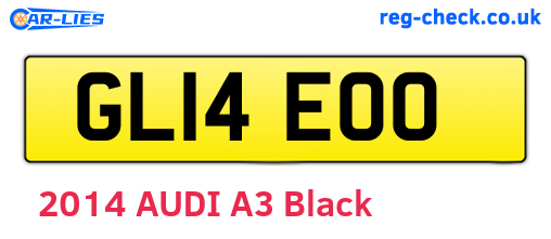GL14EOO are the vehicle registration plates.
