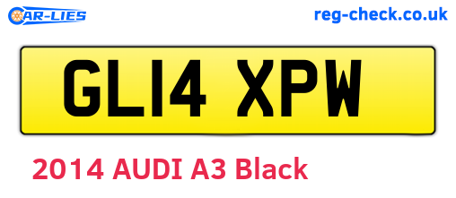 GL14XPW are the vehicle registration plates.