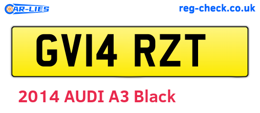 GV14RZT are the vehicle registration plates.