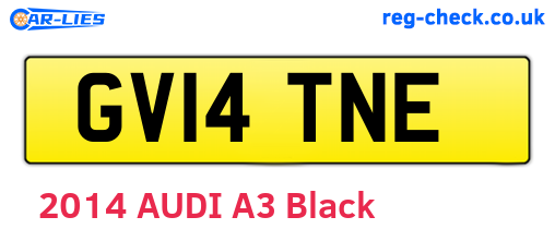 GV14TNE are the vehicle registration plates.