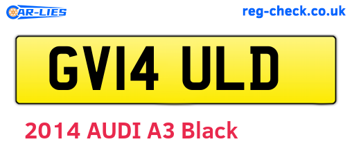 GV14ULD are the vehicle registration plates.