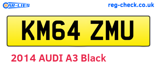 KM64ZMU are the vehicle registration plates.