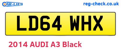 LD64WHX are the vehicle registration plates.