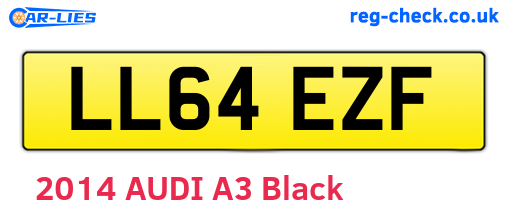 LL64EZF are the vehicle registration plates.