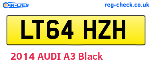 LT64HZH are the vehicle registration plates.
