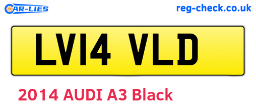 LV14VLD are the vehicle registration plates.