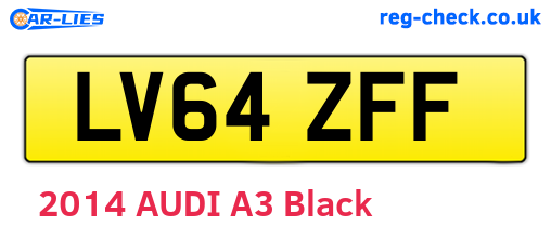 LV64ZFF are the vehicle registration plates.