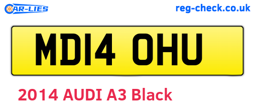 MD14OHU are the vehicle registration plates.