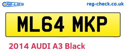 ML64MKP are the vehicle registration plates.