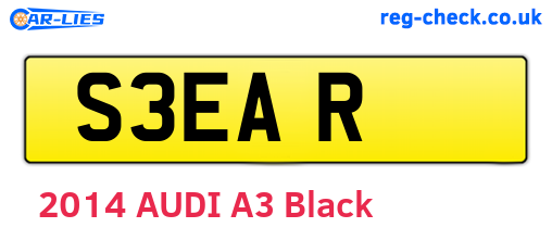 S3EAR are the vehicle registration plates.