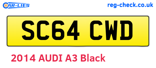 SC64CWD are the vehicle registration plates.