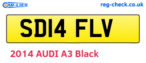 SD14FLV are the vehicle registration plates.