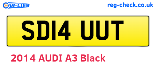 SD14UUT are the vehicle registration plates.