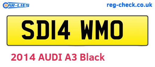 SD14WMO are the vehicle registration plates.