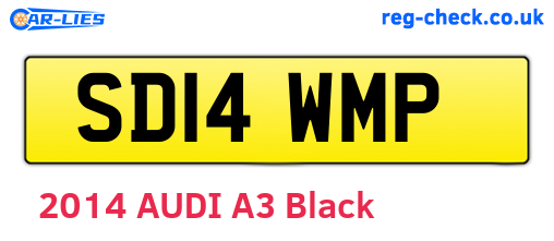 SD14WMP are the vehicle registration plates.