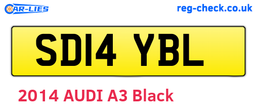 SD14YBL are the vehicle registration plates.