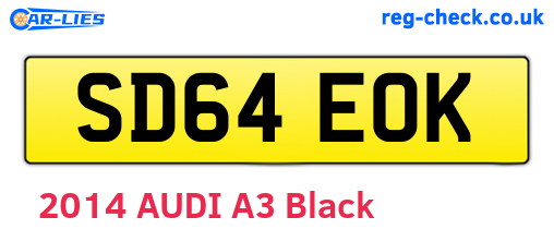 SD64EOK are the vehicle registration plates.