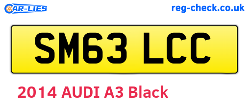 SM63LCC are the vehicle registration plates.