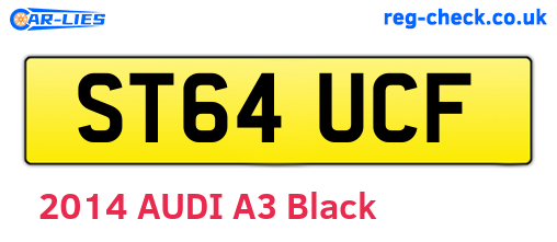 ST64UCF are the vehicle registration plates.