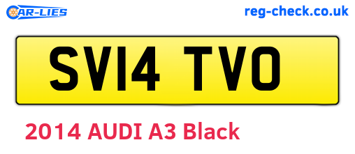 SV14TVO are the vehicle registration plates.