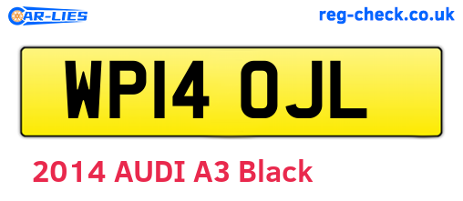 WP14OJL are the vehicle registration plates.
