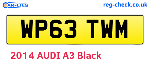 WP63TWM are the vehicle registration plates.