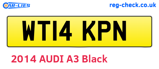 WT14KPN are the vehicle registration plates.