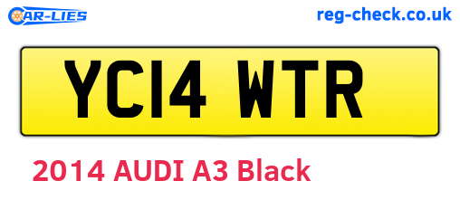 YC14WTR are the vehicle registration plates.