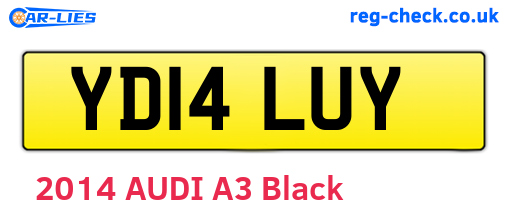 YD14LUY are the vehicle registration plates.