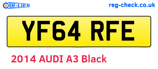YF64RFE are the vehicle registration plates.