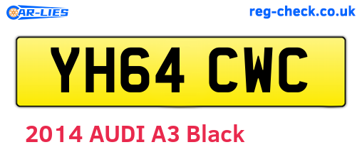 YH64CWC are the vehicle registration plates.