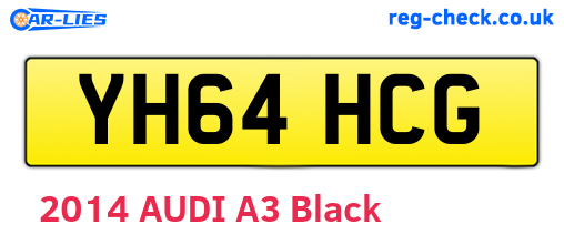 YH64HCG are the vehicle registration plates.