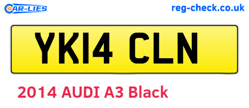 YK14CLN are the vehicle registration plates.