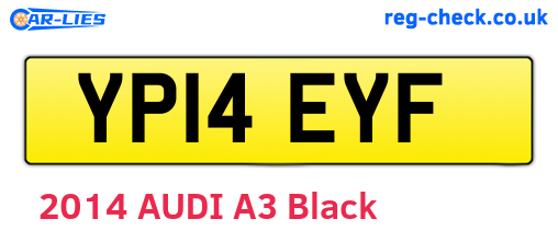 YP14EYF are the vehicle registration plates.